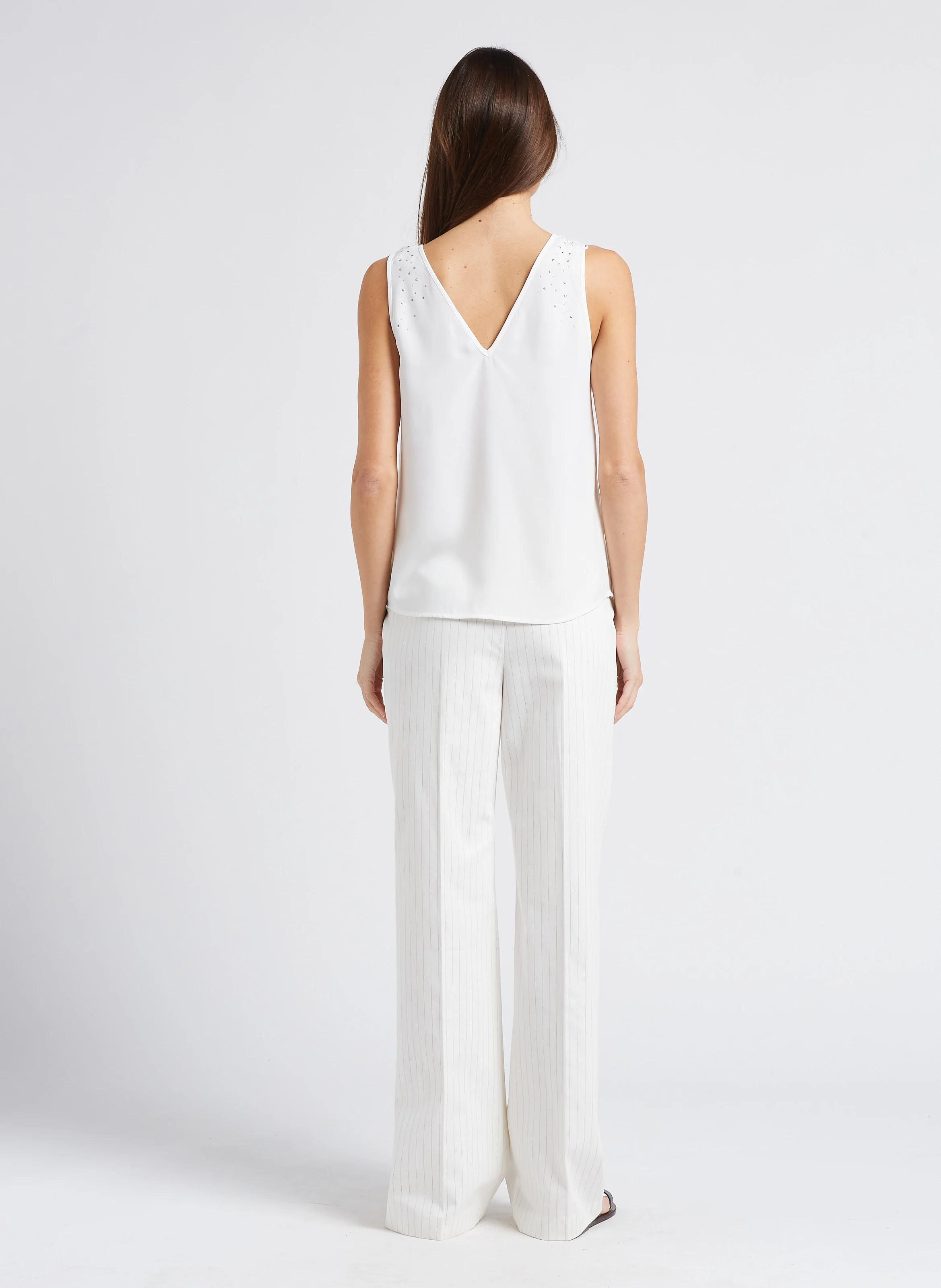 Top col rond | Blanc
