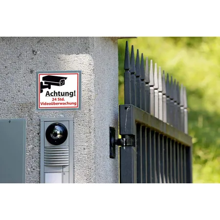 Avery Zweckform 59389, Warnetiketten, Videoüberwacht, 2 Aufkleber