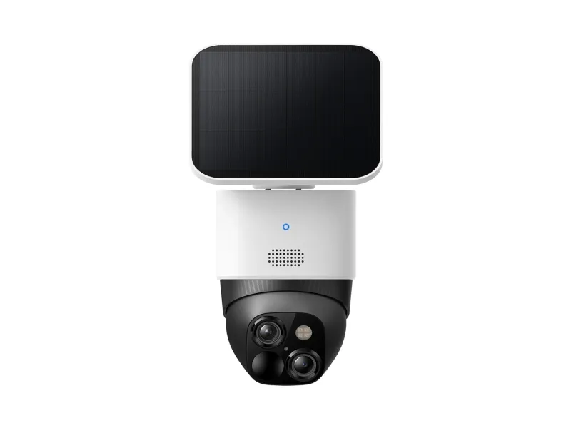 Eufy SoloCam S340 - Netværksovervågningskamera - panonering / hældningsvinkel - kanontårn - vejrbestandig - farve (Dag/nat) - 3K - audio - trådløs - WiFi - med Solar Panel