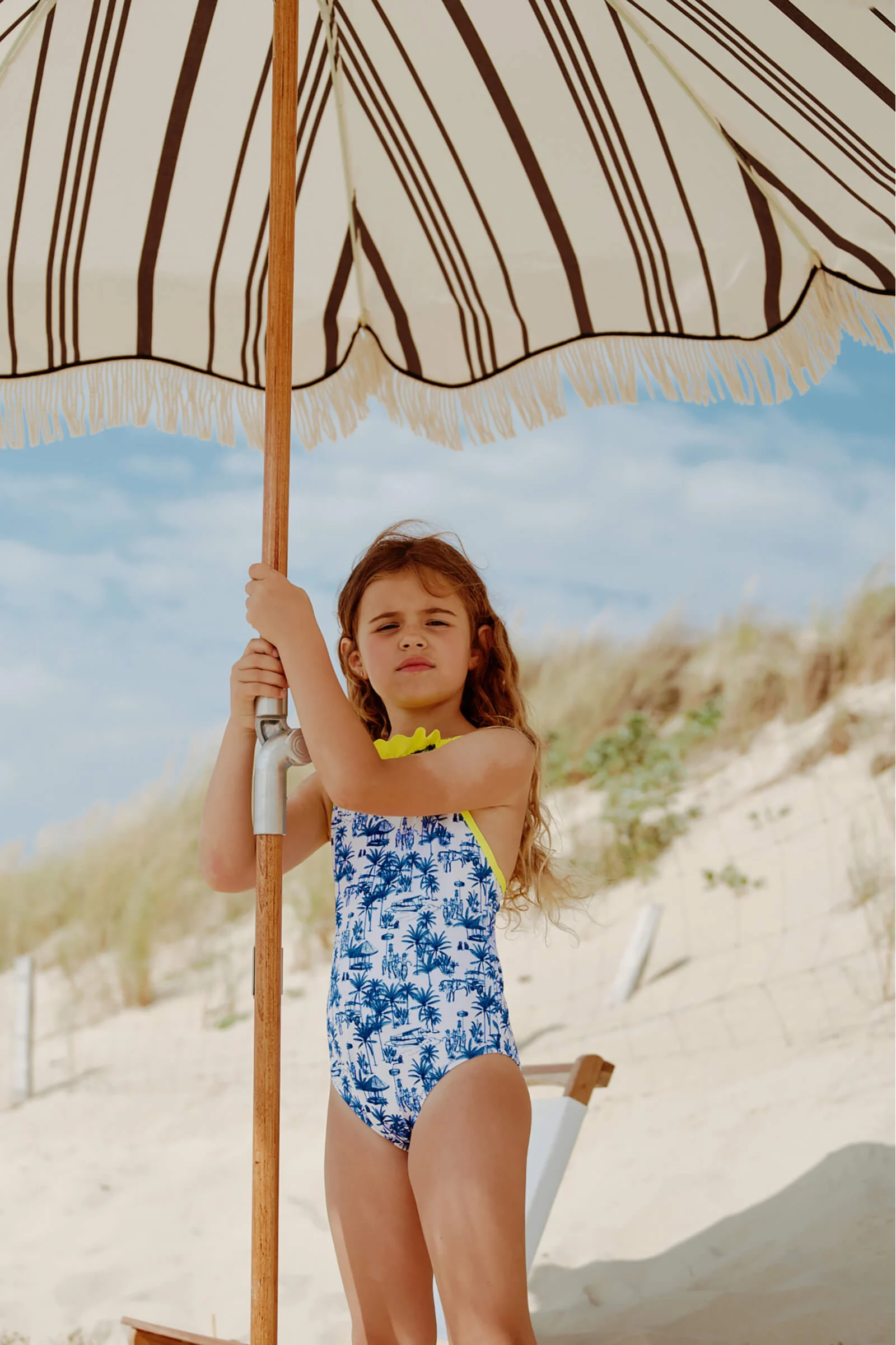 JAVA - Maillot de bain une pièce- toile balinaise | Bleu