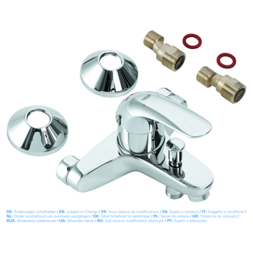 GROHE badkraan Swift met hendel Chroom 15 cm