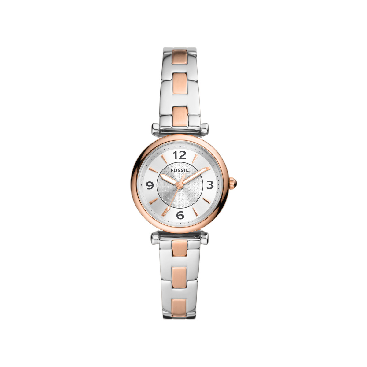 Montre FOSSIL femme bracelet acier bicolore doré rose