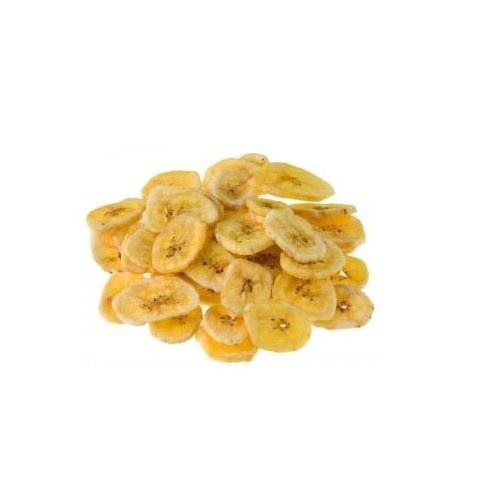 Petisco desidratado para papagaios, sabor banana.