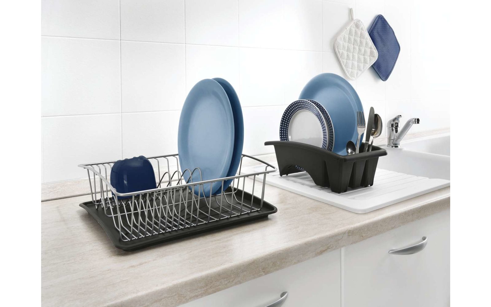 Metaltex AquaTex Spülkorb incl. Schale und Bestecksammler