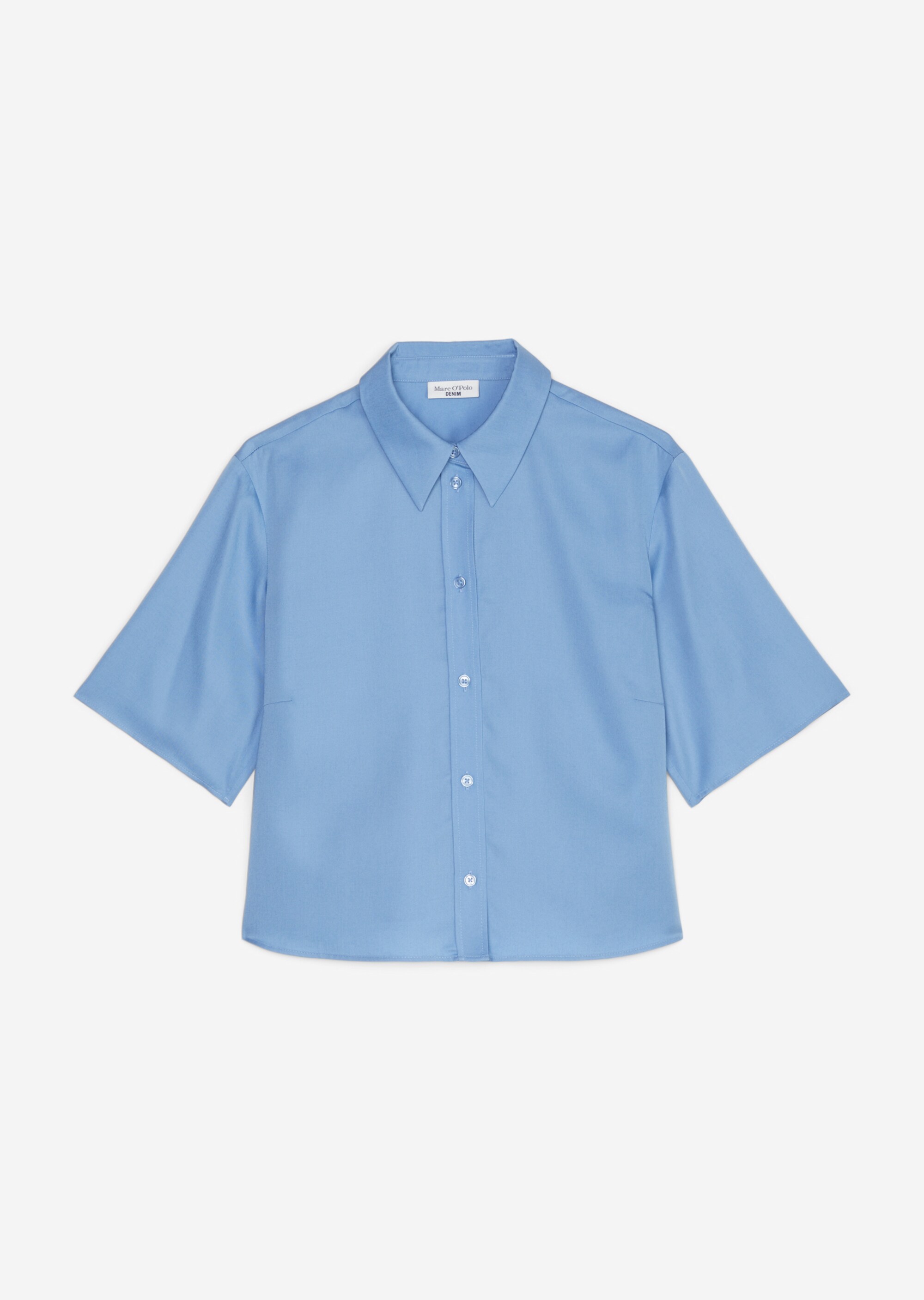 Crop-Bluse relaxed aus Tencel™ Lyocell