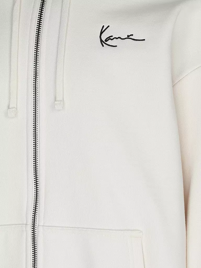KARL KANI Sweatjacke creme