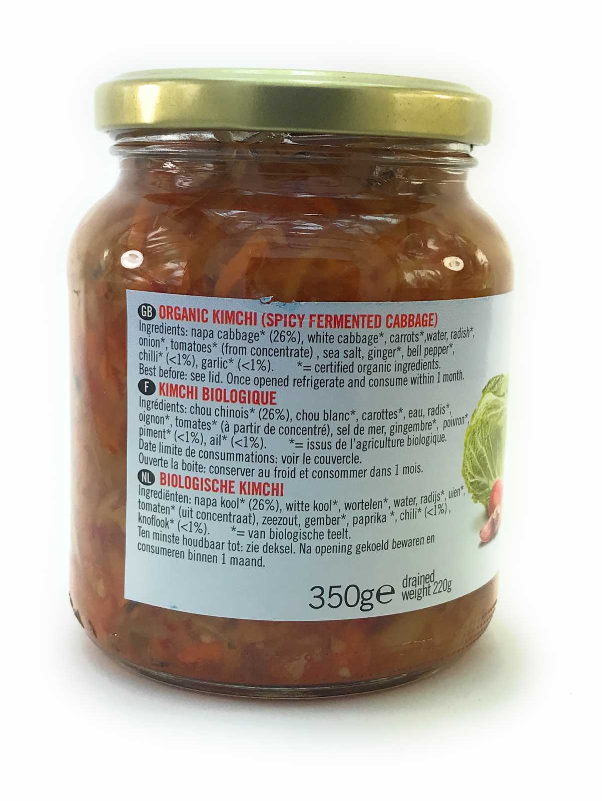Kimchi orgânico Biona 350g