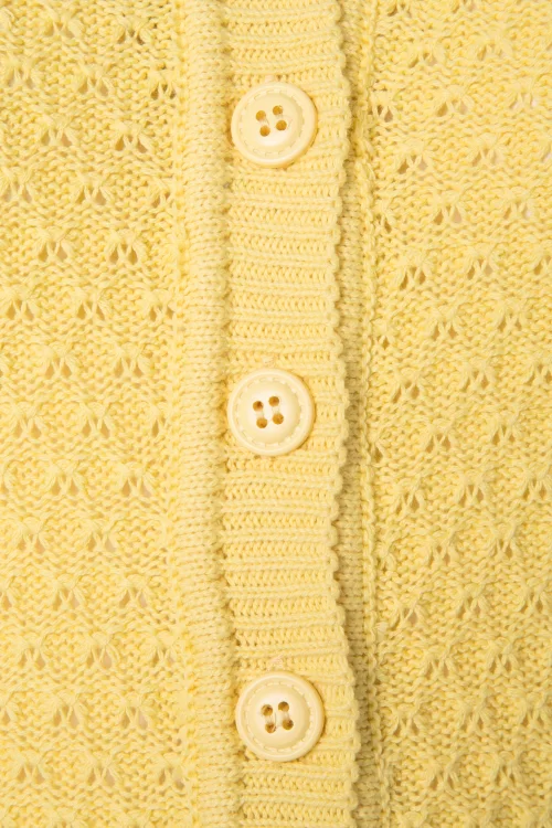 Mak Sweater Jennie vest in babygeel