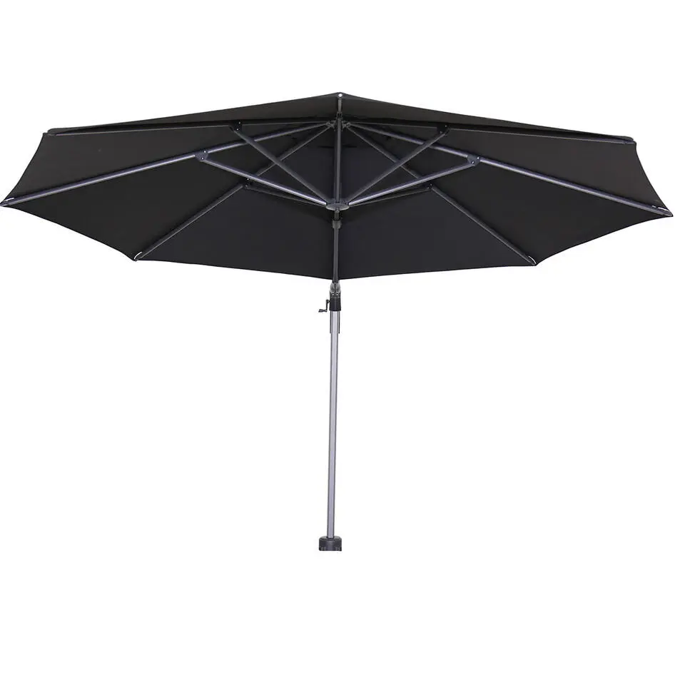 Garden Impressions Hawaii zweefparasol Ø350 c. black - zwart