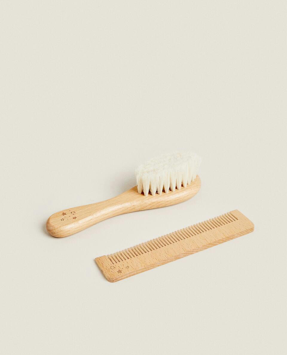 Conjunto de escova e pente para bebês
