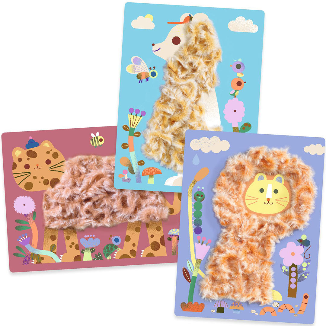 Djeco knutselset fluffy friends
