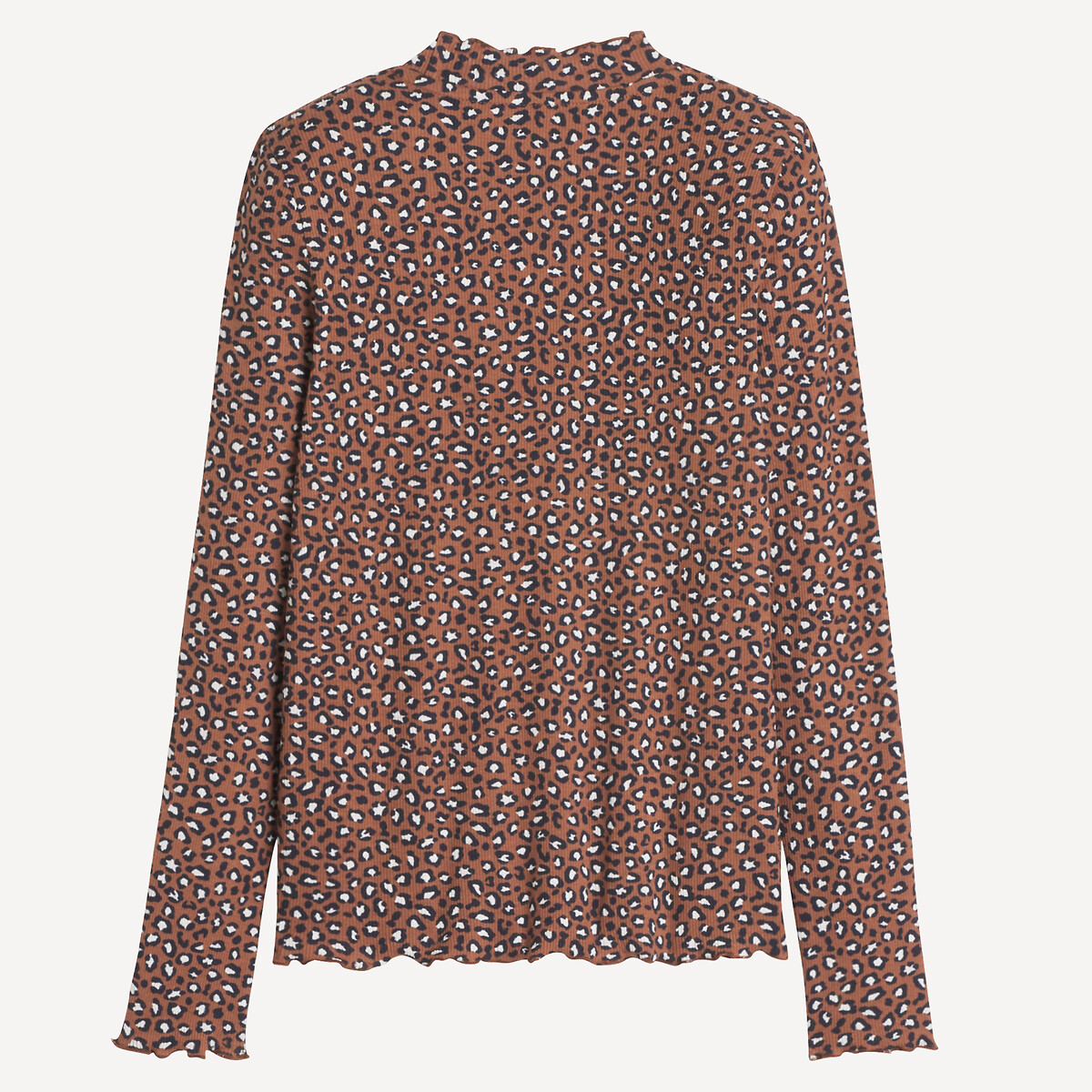 COLEÇÕES LA REDOUTE<br>Camiseta de manga comprida com estampa de leopardo