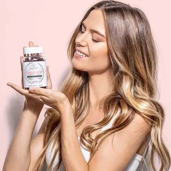 Lashilé Beauty Good Hair Feminino Antiqueda de Cabelo Sem Açúcar - Pacote com 2 x 60 gomas