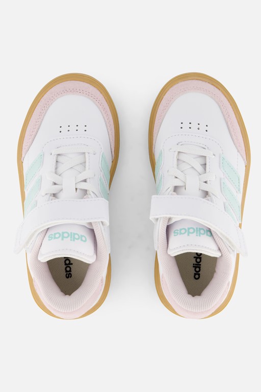Adidas Courtblock Sneakers wit Imitatieleer