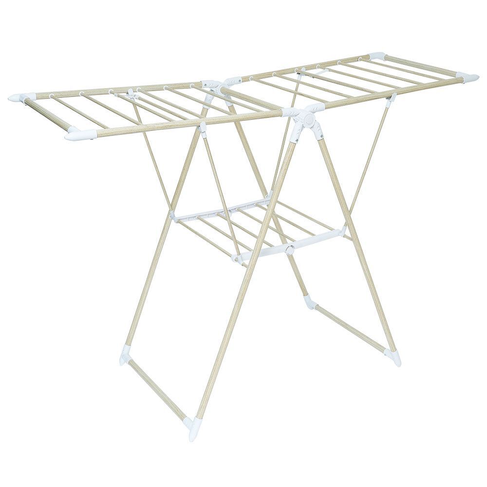 Séchoir effet bois étendoir à linge 14m