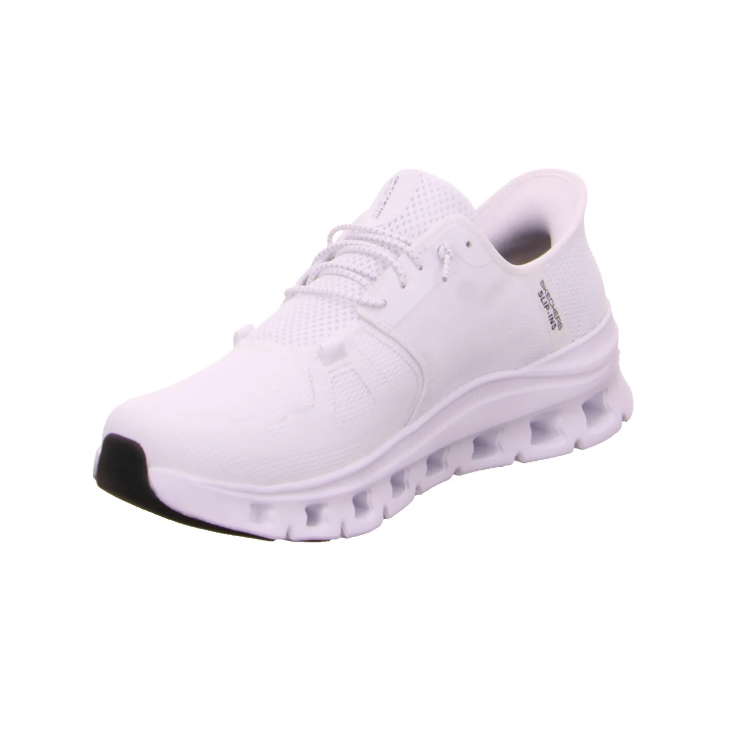 SKECHERS Halbschuhe Sneaker Stoff Weiss Synthetik