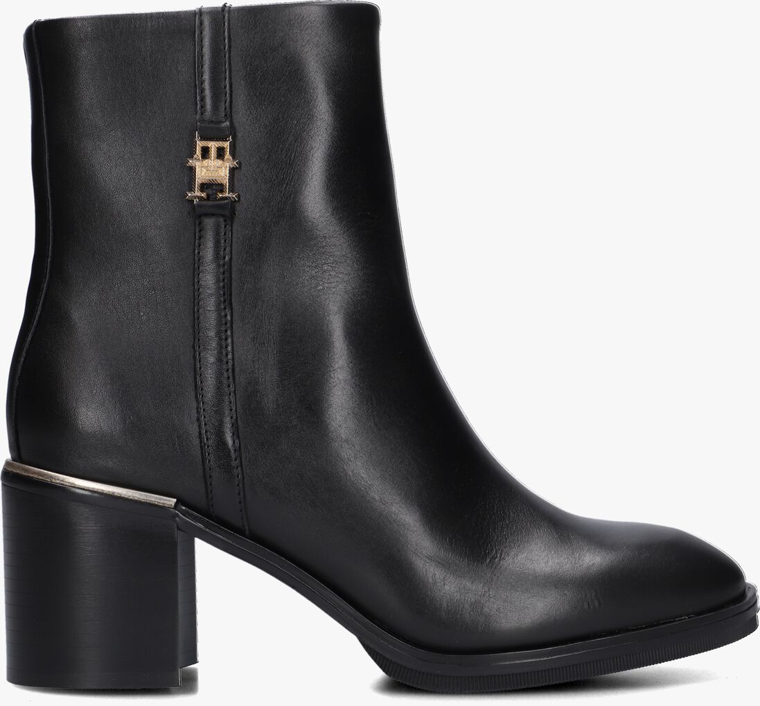 TOMMY HILFIGER zwarte tommy hilfiger enkellaarsjes feminini th hardware mid bootie