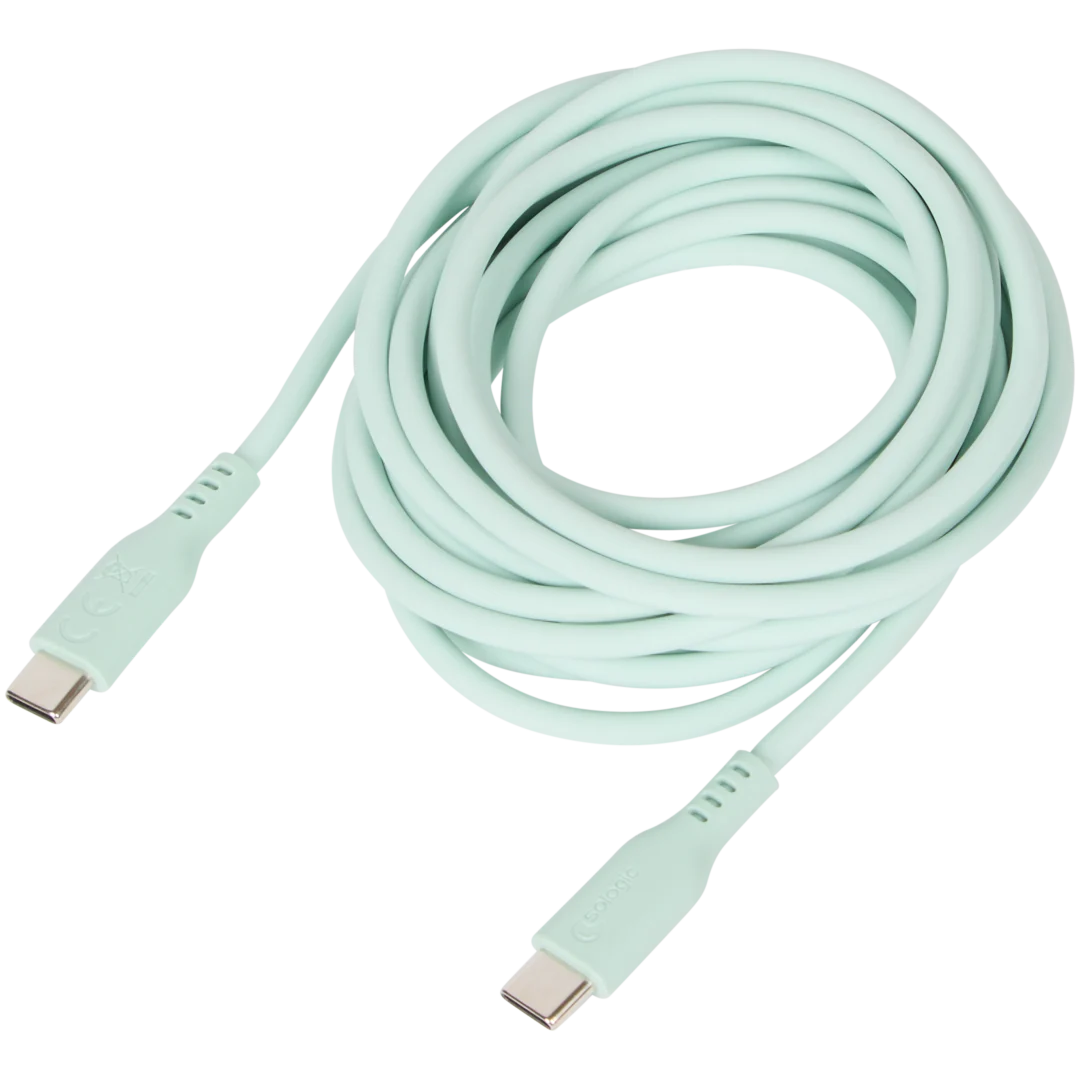 Câble de charge et de données en silicone Sologic D’USB-C à USB-C