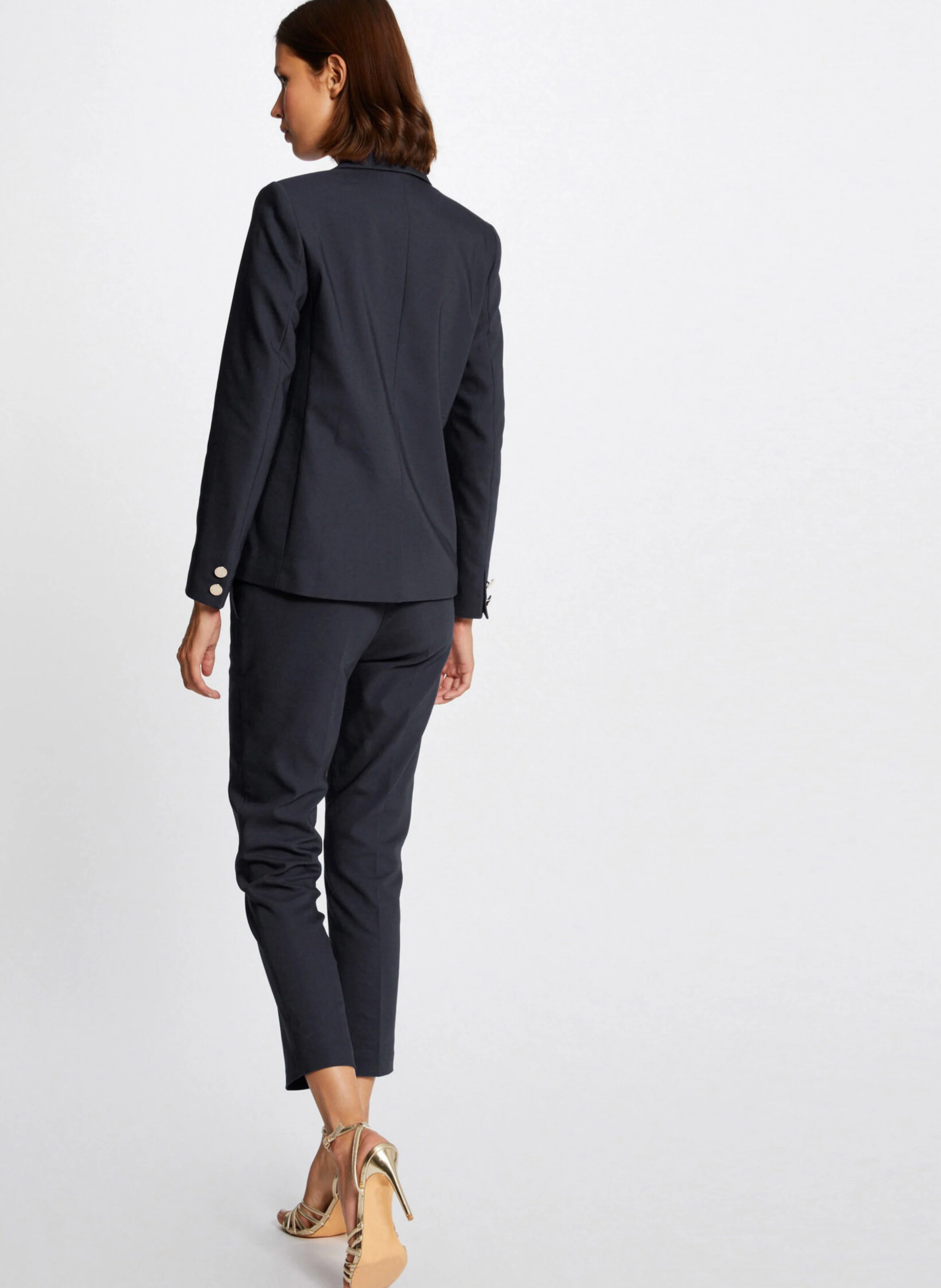 VLIME.F - Veste tailleur droite boutonnée | Bleu