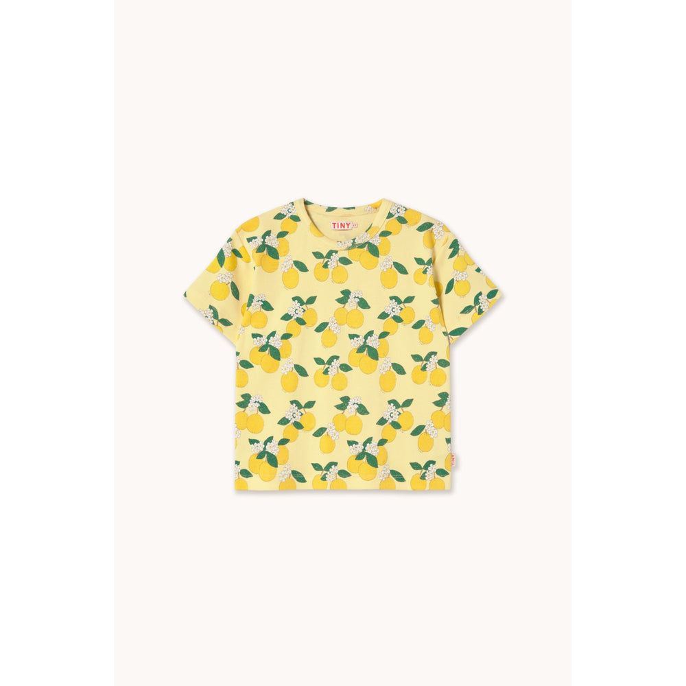 Køb TinyCottons Mellow Yellow Oranges Rib Tee