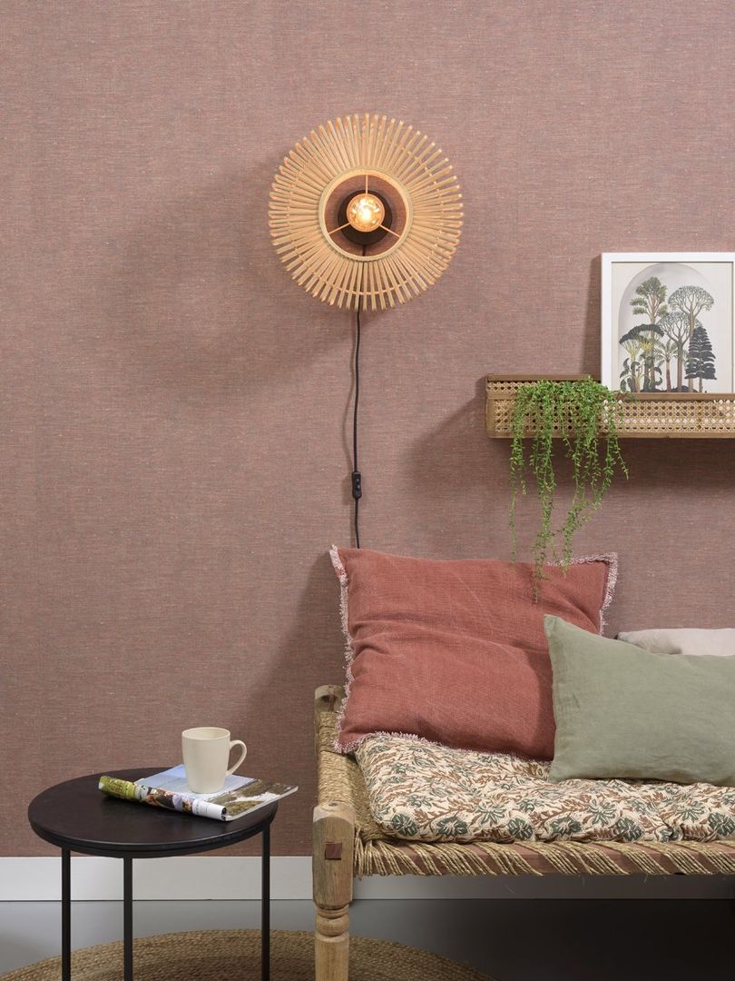 Good&Mojo Bromo Wandlamp Naturel, Zwart
