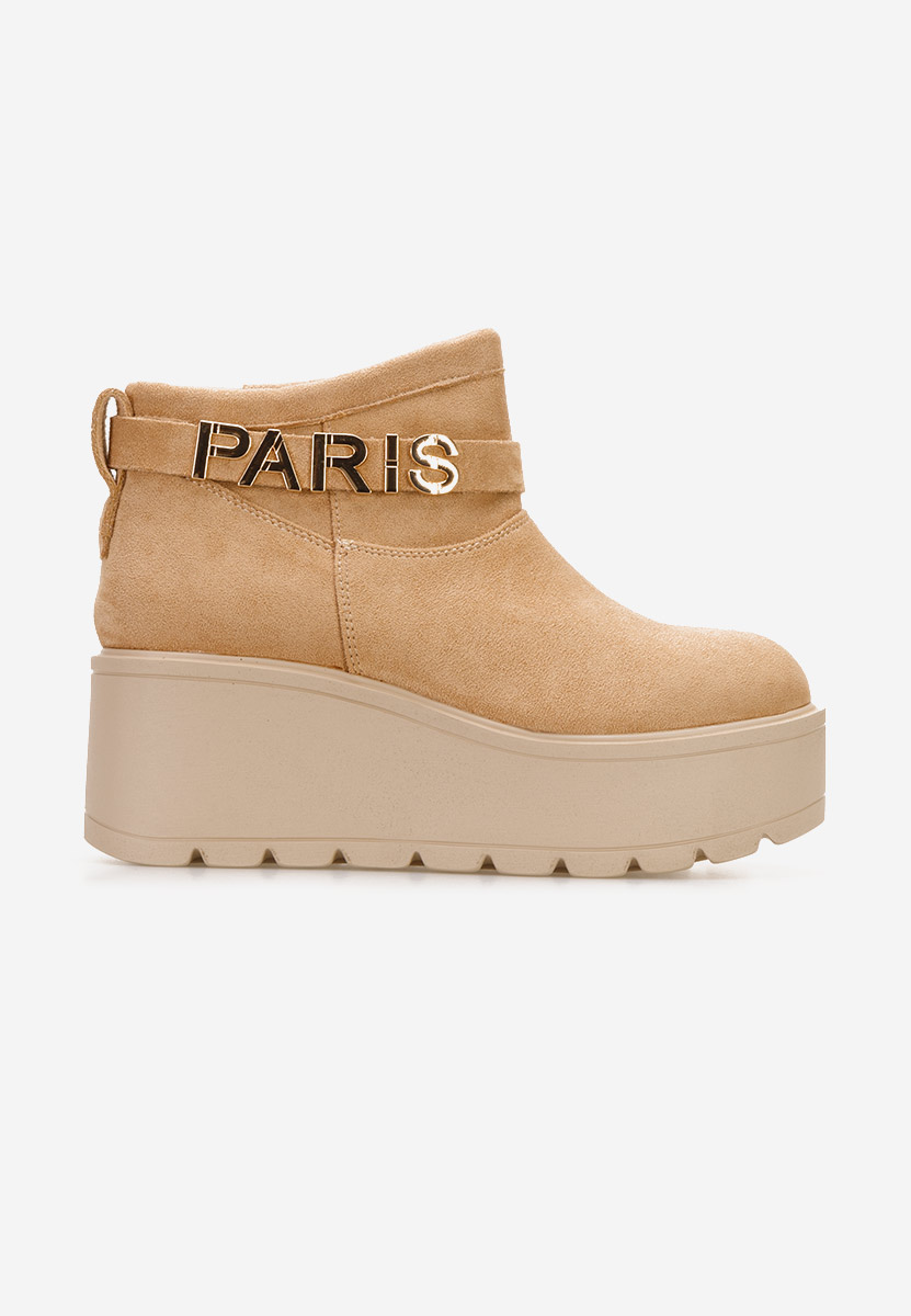 Bottines à plateforme kaki Alrima