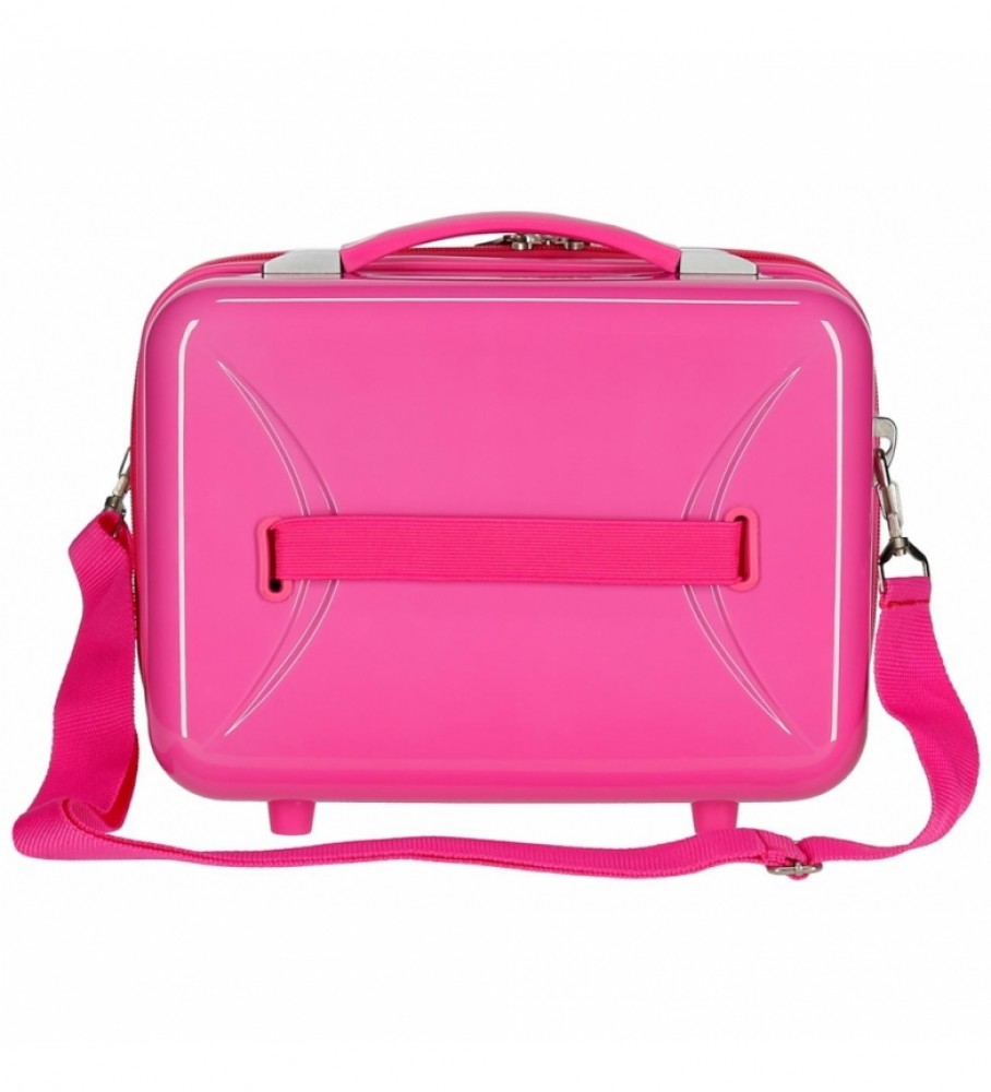 Mala de viagem Joumma Bags Neceser ABS HELLO KITTY Você é fofa, adaptável, com rodinhas, branca - 29x21x15cm -