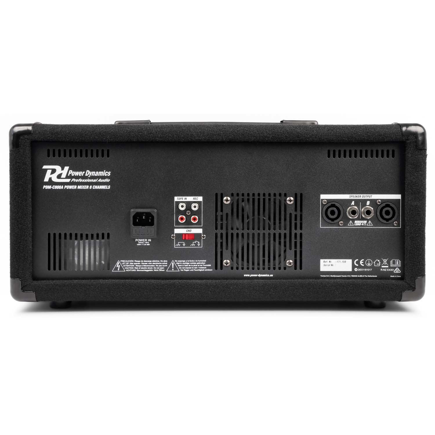 Power Dynamics PDM-C805A 8-kanaals mixer met versterker