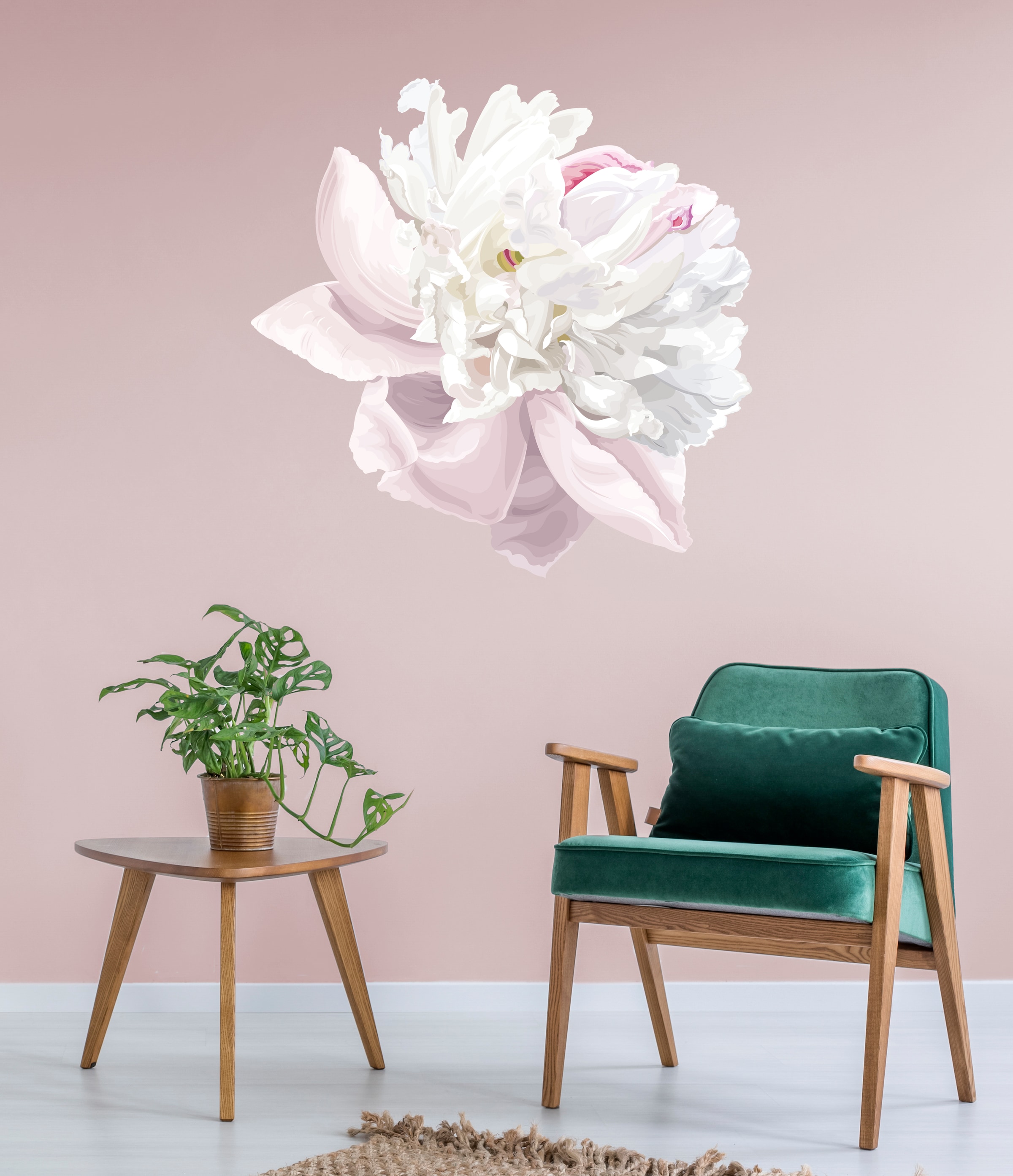 queence Wandtattoo »Matilda« Wandbild, Sticker, Blume, Blüte, selbstklebend