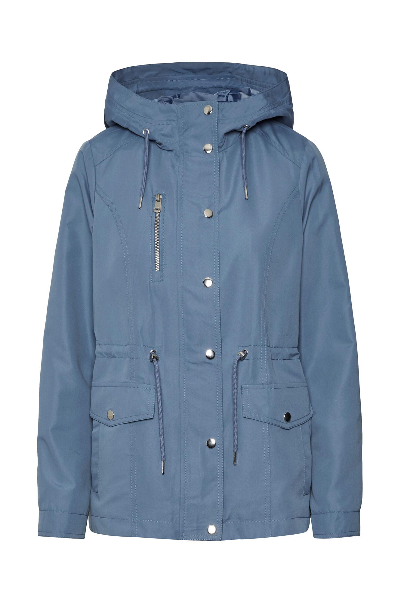 Parka com capuz - Azul