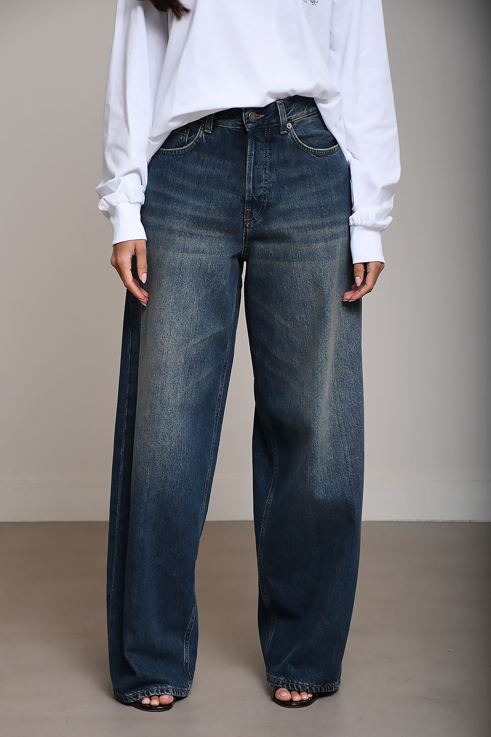 Bethany denim wide leg jeans