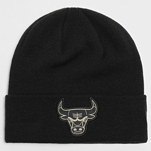 Bonnet Metallic Badge Chicago Bulls Noir Doré