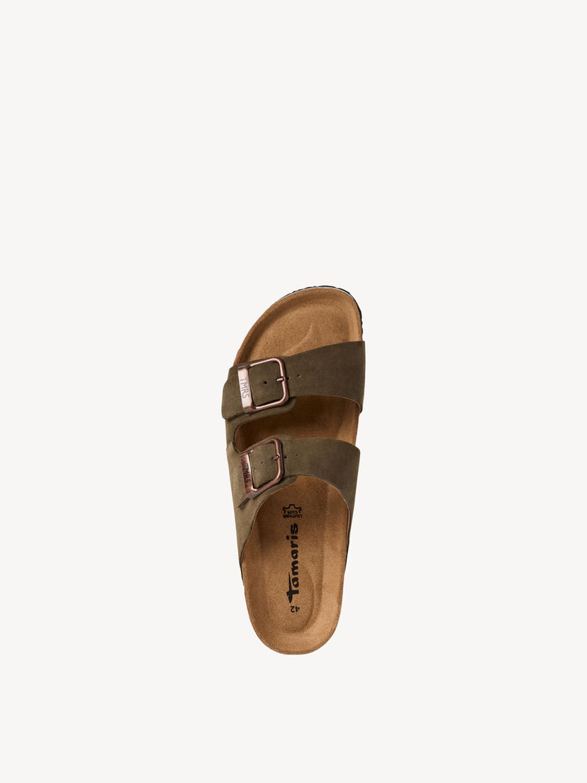 Leren Slipper - groen