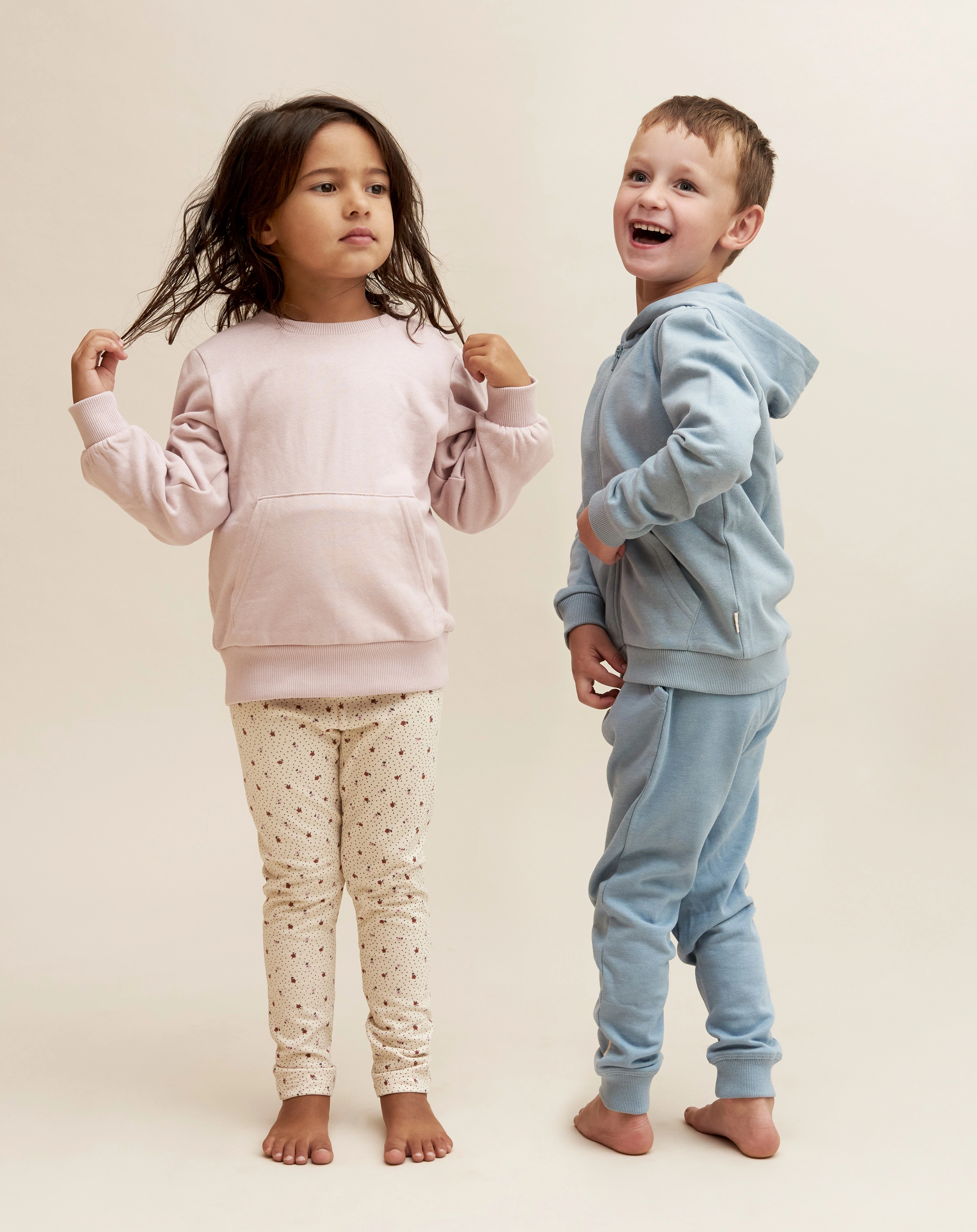 Sweat-Leggings PUNKTE 2er-Pack in sheer bliss