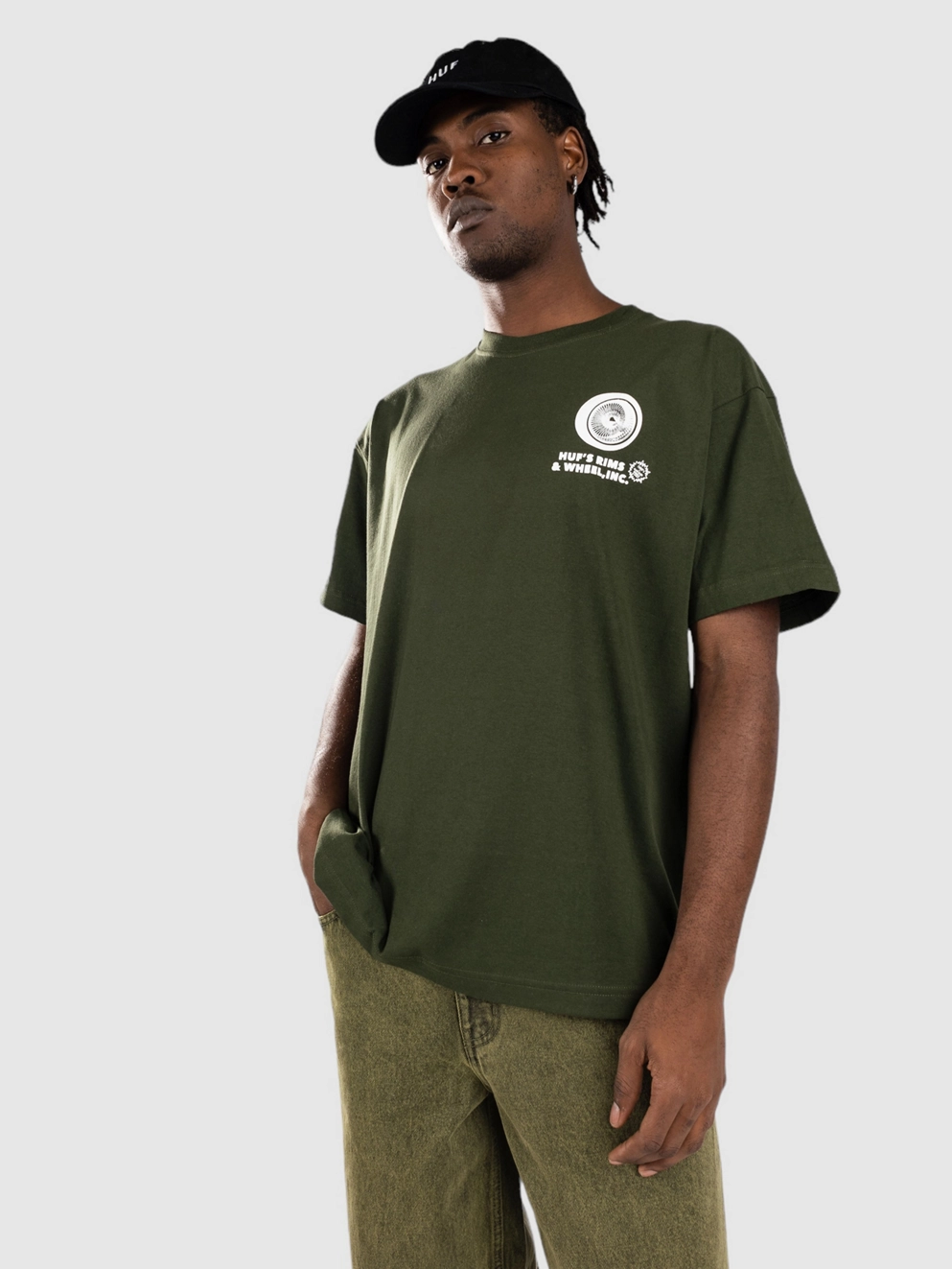 HUF Rim & Wheel Inc T-Shirt hunter green