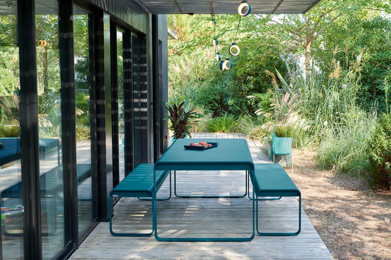 Fermob Bellevie tuintafel 140x80 Frosted lemon