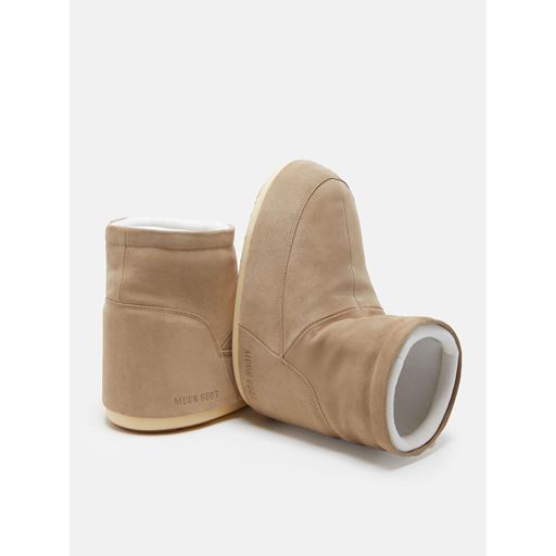Moon Boot Low Icon Suede Støvler, Sand, 42/44