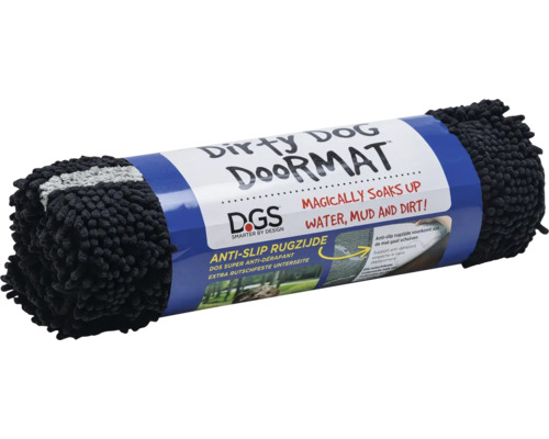 Dirty Dog Deurmat Runner Pootafdruk Diverse Kleuren 90 x 66 cm Beige Bruin Zwart Microvezel