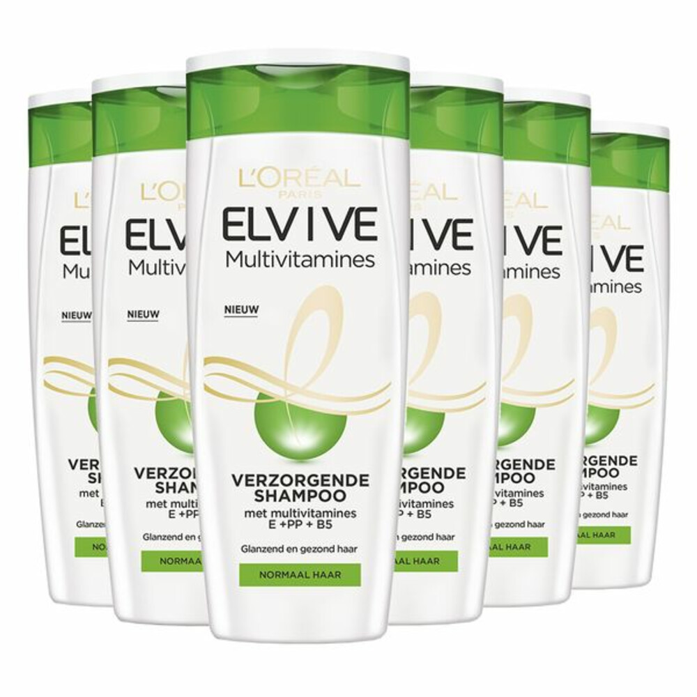 6x L'Oréal Elvive Multivitamines Shampoo250 ml