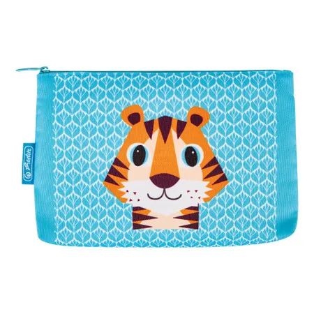 Herlitz Faulenzer flach Canvas Cute Animals, 1 Stück, 4-fach sortiert