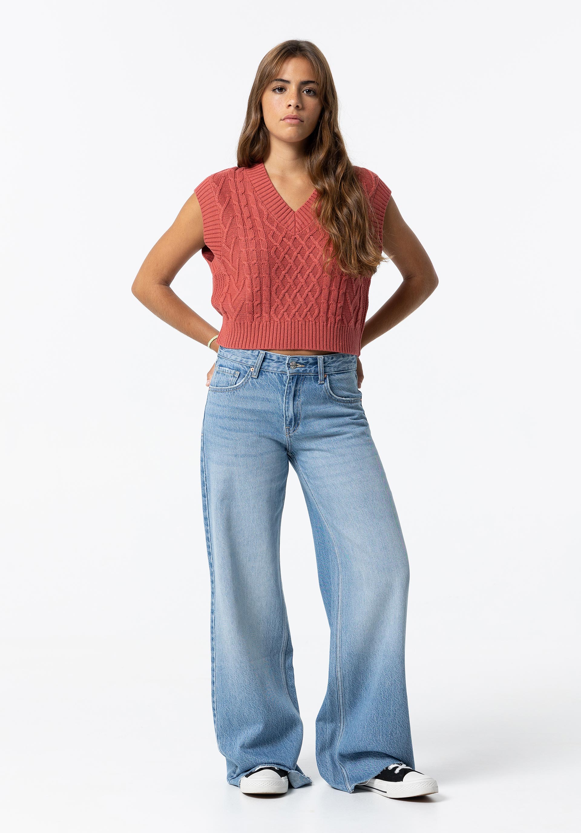 Jeans Charli Relax Wide Leg Cintura Baixa