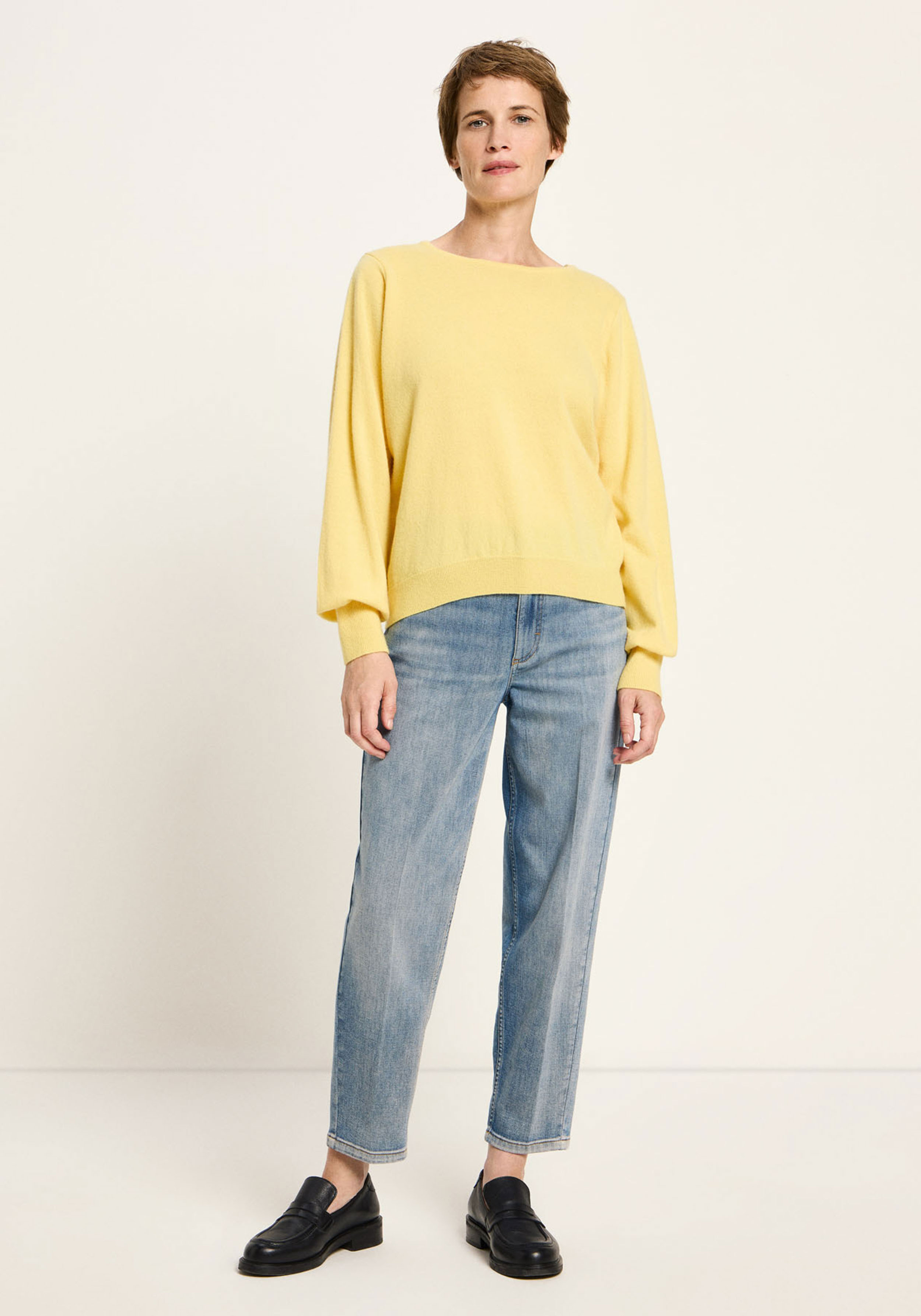 Lanius Rundhalspullover Yellow
