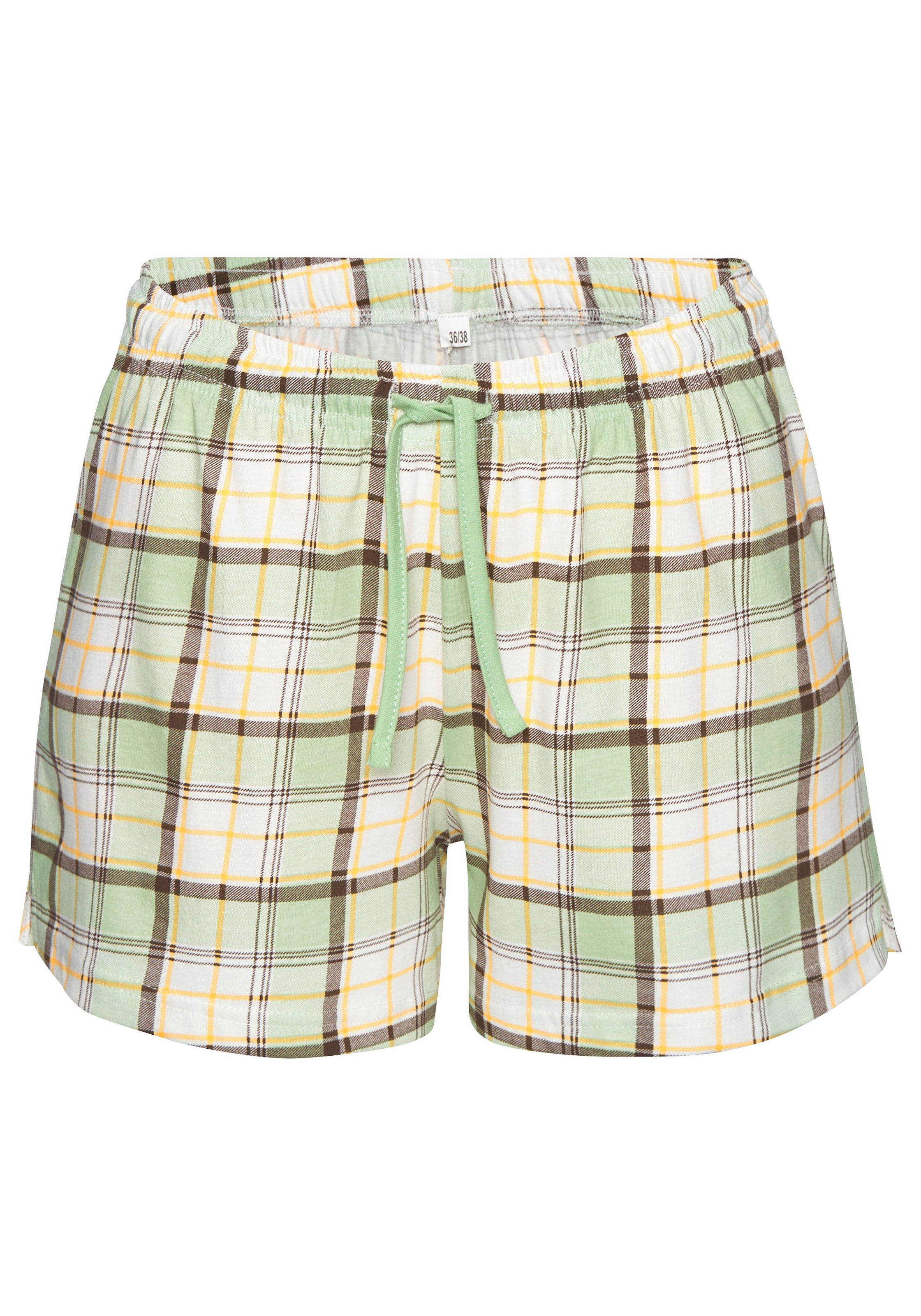 Vivance Dreams Shorty, 2 Stücker Set, mit karierter Pyjamashorts