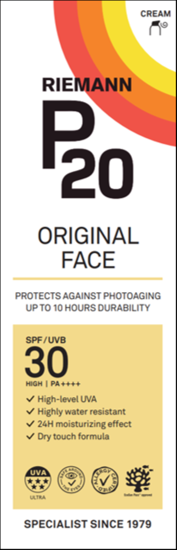 Riemann P20 Original Face SPF30 Creme (50 gr)