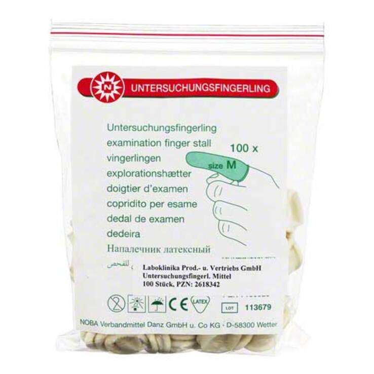 Untersuchungsfingerlinge mit, 100 St