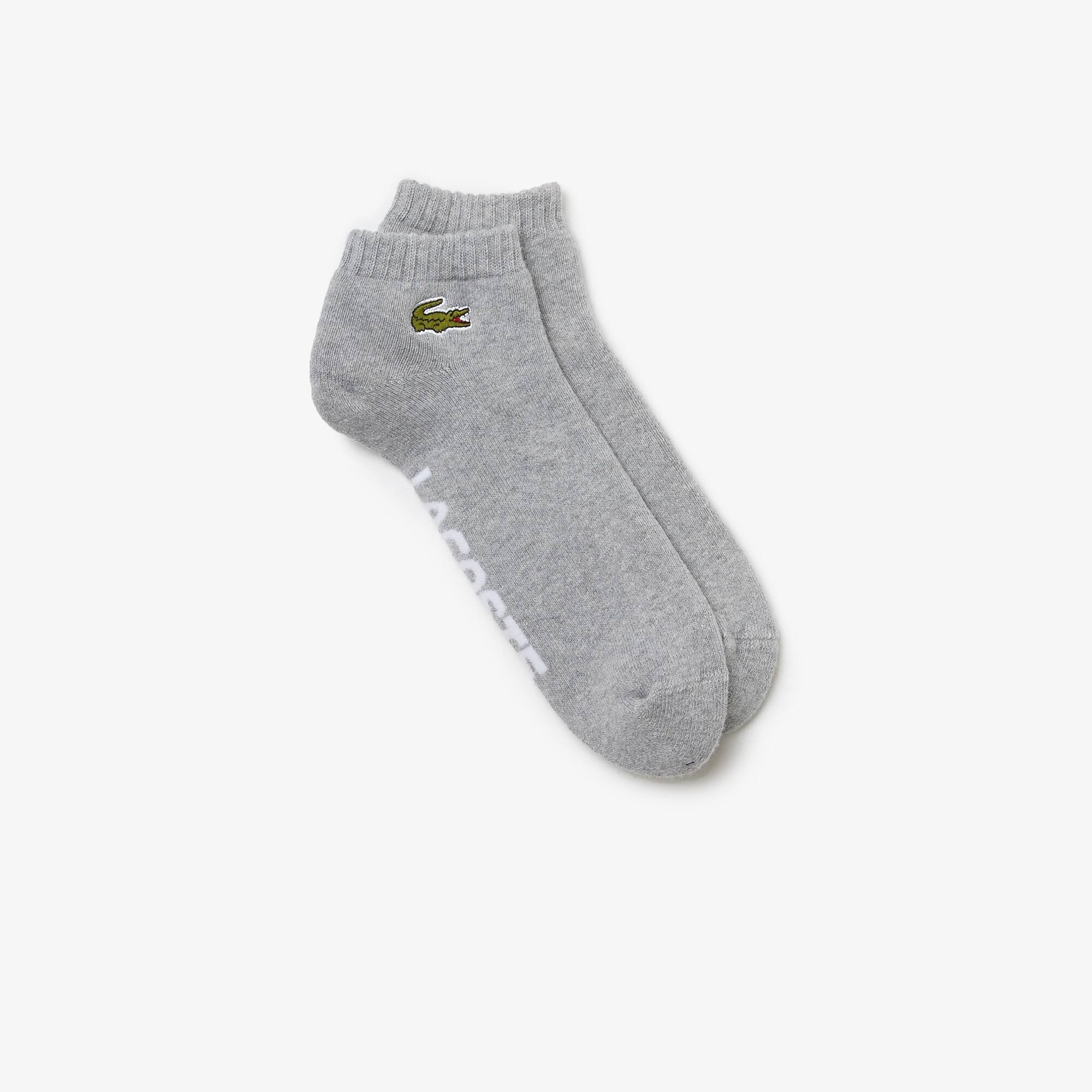 Chaussettes basses Lacoste SPORT en coton stretch avec marquage Chaussettes - Gris - Lacoste - Unisex