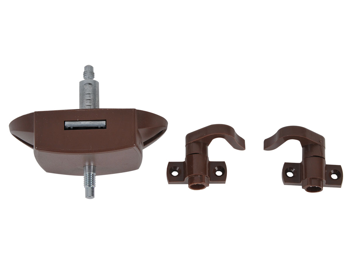 Obelink toilet drukknopslot met sluithaken - brown