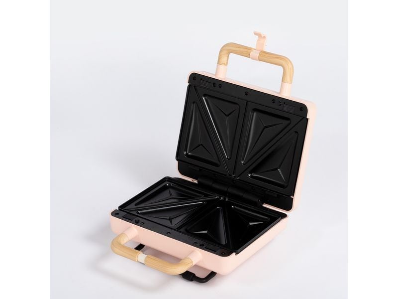 Create Waffeleisen Stone 3 in 1 Studio Pastelrosa Waffel- und Sandwichmaker
