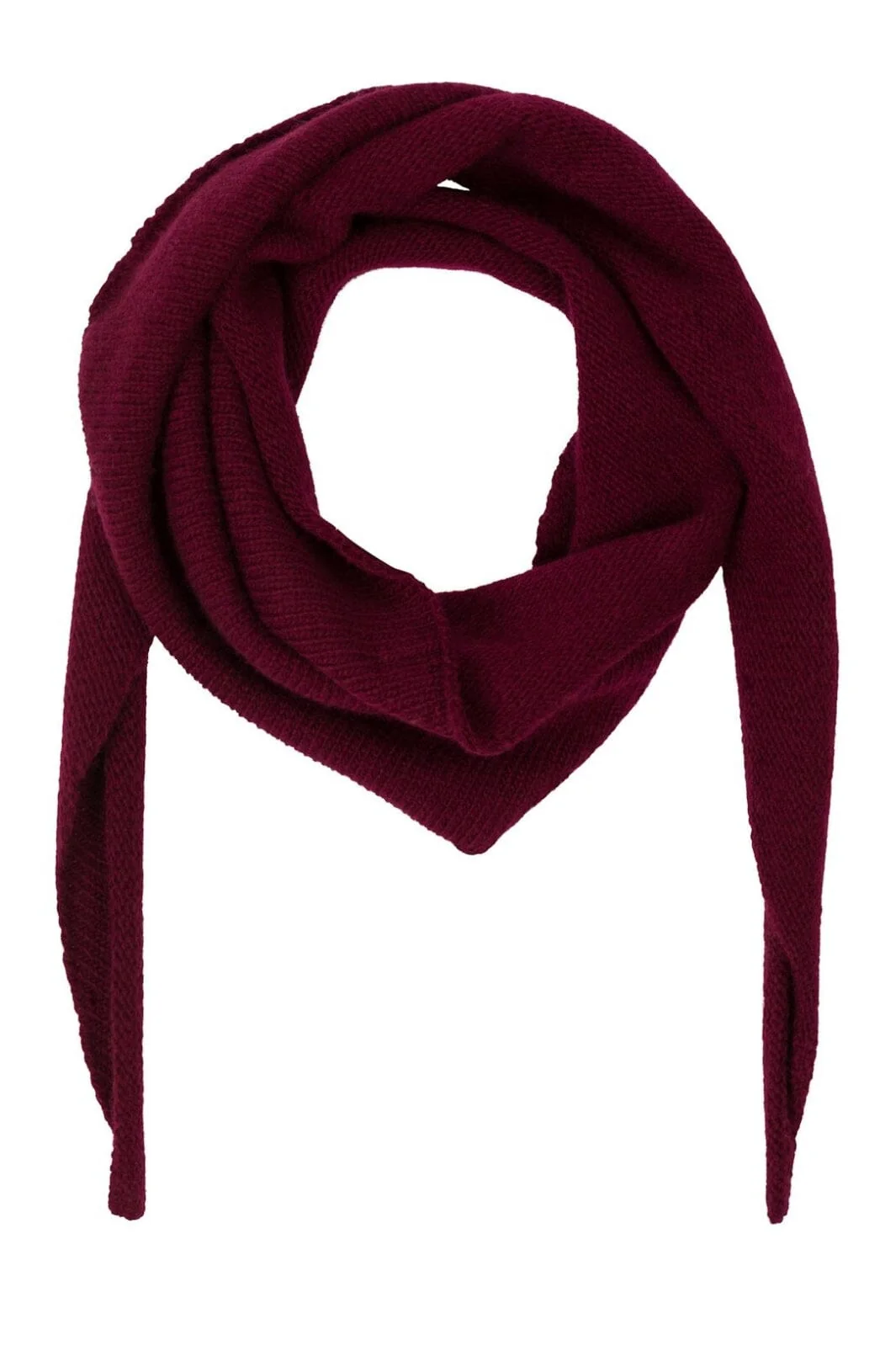 Neo Noir Misty Knit Scarf wine