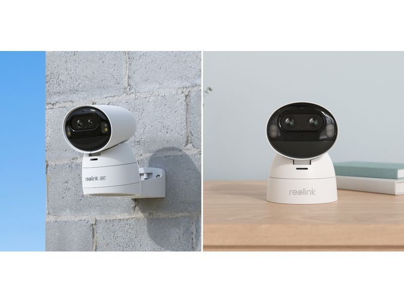 Reolink Netzwerkkamera Argus B730 4K Dual-Objektiv WLAN Solar Akkukamera mit Auto Tracking & Zoom